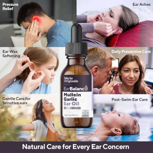 Image of Marie Originals Mullein Garlic Ear Oil Drops for Earwax Care (1 Pack)