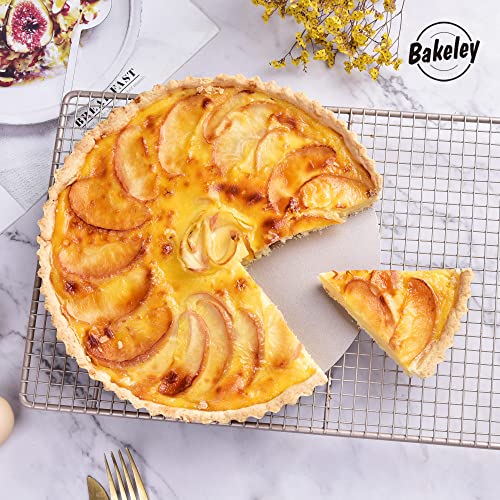 Bakeley Tart Pan 10-Inch Round Non-Stick Tart Pan with Loose Removable Bottom, Carbon Steel Quiche Pan for Mousse Cakes, Kitchen Reusable Baking Tools (Champagne Gold) by Bakeley - Image 4