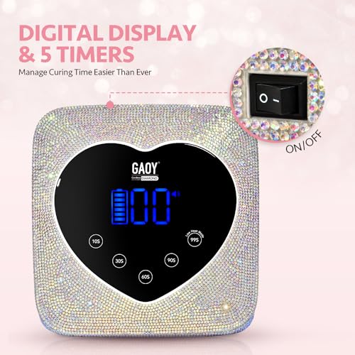 GAOY-Pink-Ocean-Cat-Eye-Gel-Nail-Polish-Set-and-Cordless-UV-Light-for-Gel-Nails