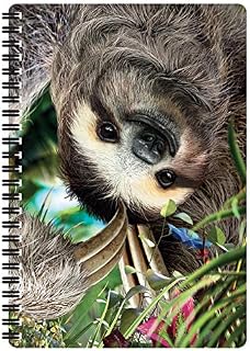 3D LiveLife A5 Notebook - Hangin' Around from Deluxebase. 80 Page Lenticular 3D Cute Sloth Notebook. Superb School or Office Stationery with Artwork Licensed from Renowned Artist David Penfound