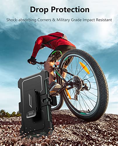 Soios For Samsung Galaxy A03S Case: Military Grade Drop Proof Protection Cell Phone Holster Cover | Heavy Duty Protective Rugged Cases With Kickstand | Durable Matte Textured Shockproof Tpu Protector #TOP5
