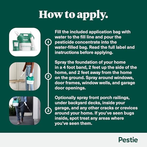 Pestie Home Barrier Pest Control Kit, Expert Pest Control for Your Home, Fast-Acting, Long-Lasting Insect Killer, Professional Spray Protects Against Common Pests - Image 3