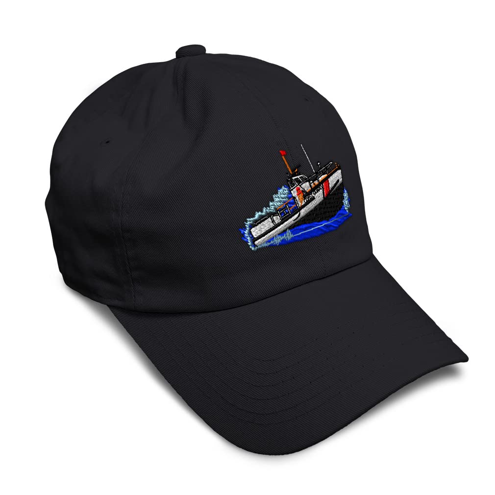Soft Baseball Cap Coast Guard Boat B Embroidery Boats Coast Guard Boat Twill Cotton Dad Hats for Men & Women