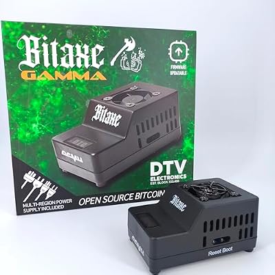 DTV ELECTRONICS Bitaxe Gamma 602 Bitcoin ASIC Miner &ndash; 1.2 TH/s @ 18W Low Power, Injection Moulded Case, Quiet Open-Source Bitaxe Miner for Solo & Home Mining