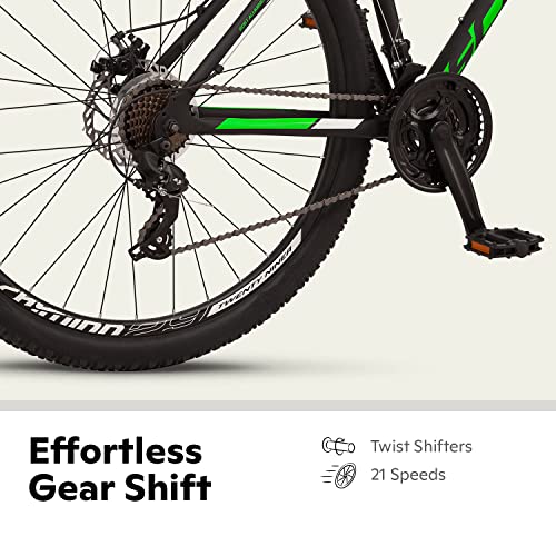 Schwinn High Timber Mountain Bike for Adult Youth Men Women Boys Girls, 24 to 29-Inch Wheels, 7 or 21-Speeds, Front Suspension, Aluminum and Steel Frame Options