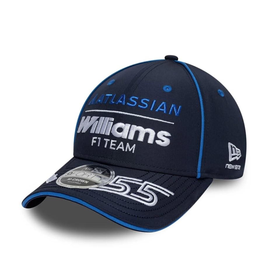 New Era Williams Racing F1 Team oficjalna kolekcja 2026, Team Carlos Sainz Drivers czapka z daszkiem, regulowana, granatowa