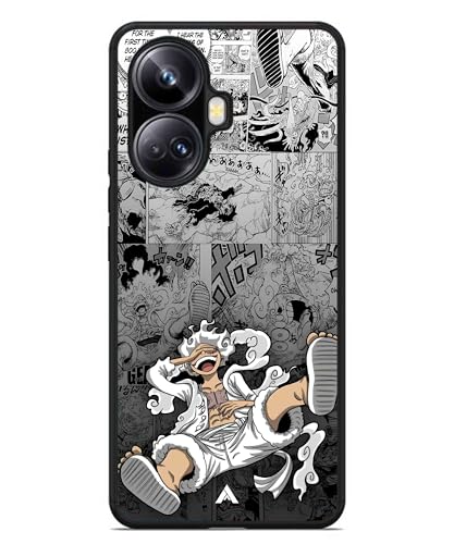 Image of Premium Anime 2 Case for Realme 10 Pro Plus (Glossy Finish) Soft-Touch Metal TPU Back Cover, Shockproof, Designer, Aesthetic Mobile Phone Case