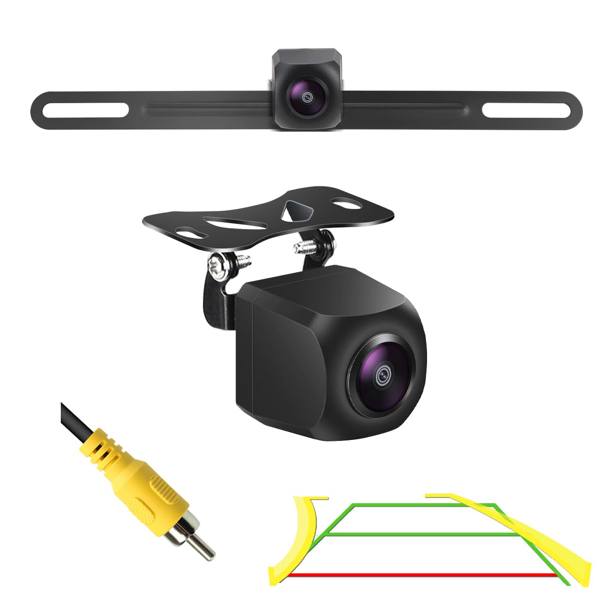 Achteruitrijcamera 1080P - AHD - Onderbouw (4-pin