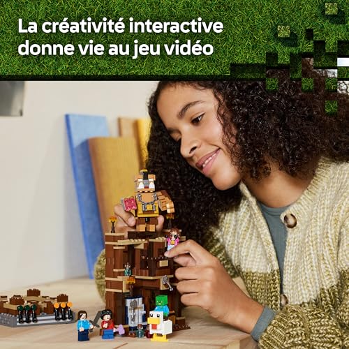 LEGO Minecraft Le Ring du Manoir des Bois - Jouet de Construction Interactif - Minifigurines d'un Bébé Zombie, Steve, Garrett & Henry - Set Inspiré du Film pour Gamer, Garçon ou Fille dès 10 ans 21272