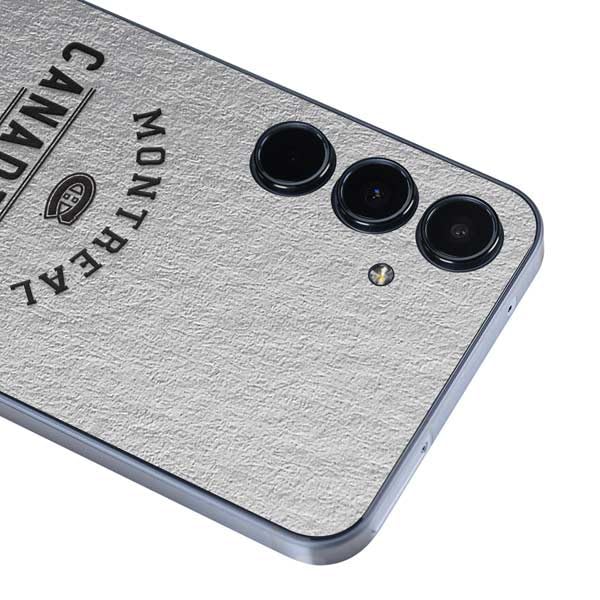 Skinit Decal Phone Skin Compatible with Galaxy A36 5G - Officially Licensed NHL Montreal Canadiens Black Text Design