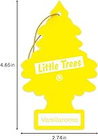 Vista 225 de Little Trees - Ambientador de árbol colgante que proporciona un aroma de larga duración para tu hogar o tu auto. Aroma Summer Linen, 24