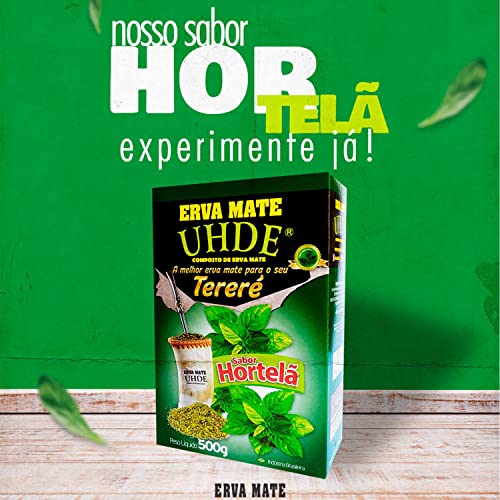 Erva Mate para Tereré Sabor Hortelã UHDE 500g