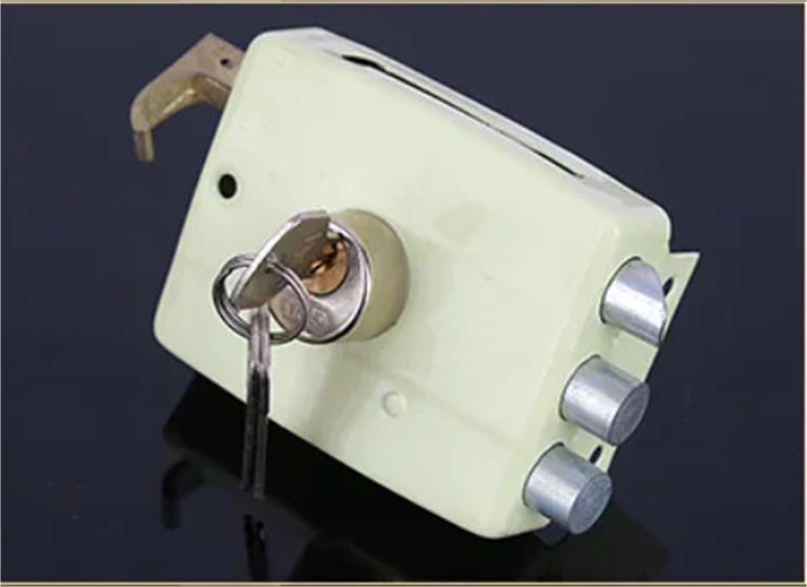 Serrure de sécurité en fer avec assurance multiple pour porte en bois