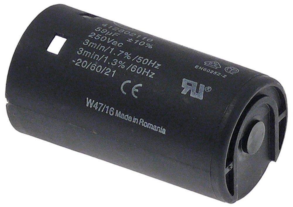 Robot-Coupe Betriebskondensator 412802110 - Doppelanschluss ø36,5mm Für Profi-Küchengeräte
