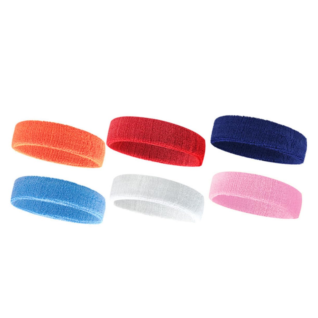 KOMBIUDA 12pezzi Fasce Sportive Traspiranti e Assorbenti Per Sudore Fascia Elastico Antiscivolo Per Yoga e Corsa All Aperto Casual