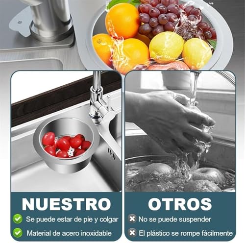 Colador para fregadero de acero inoxidable miniatura 2