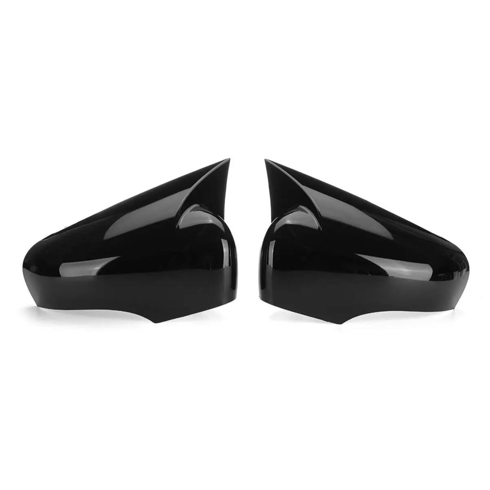 Car Rearview Side Mirror Cover Wing Cap Sticker for Renault for Clio 4 MK4 for Captur for Zoe 2012-2019(Gloss Black)