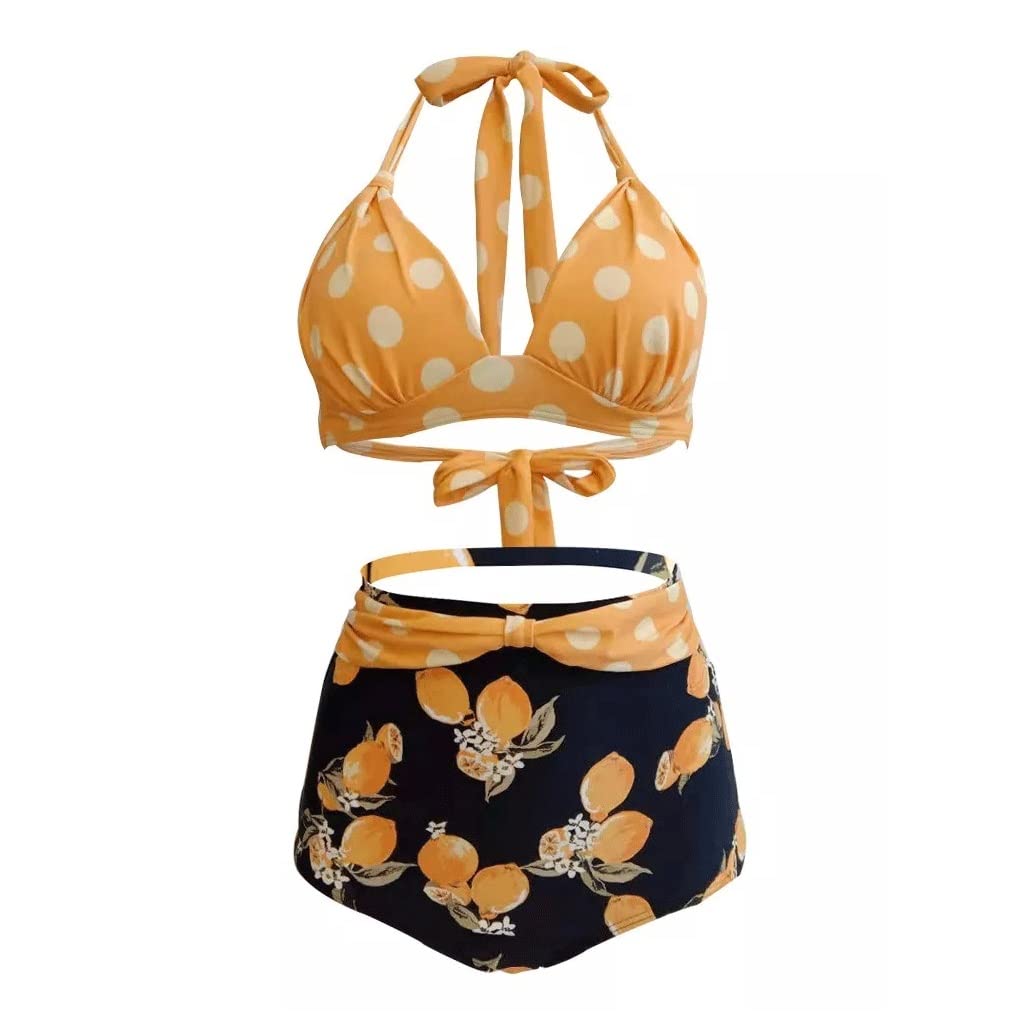 Bikini vintage dos nu à rayures pour des vacances à la plage