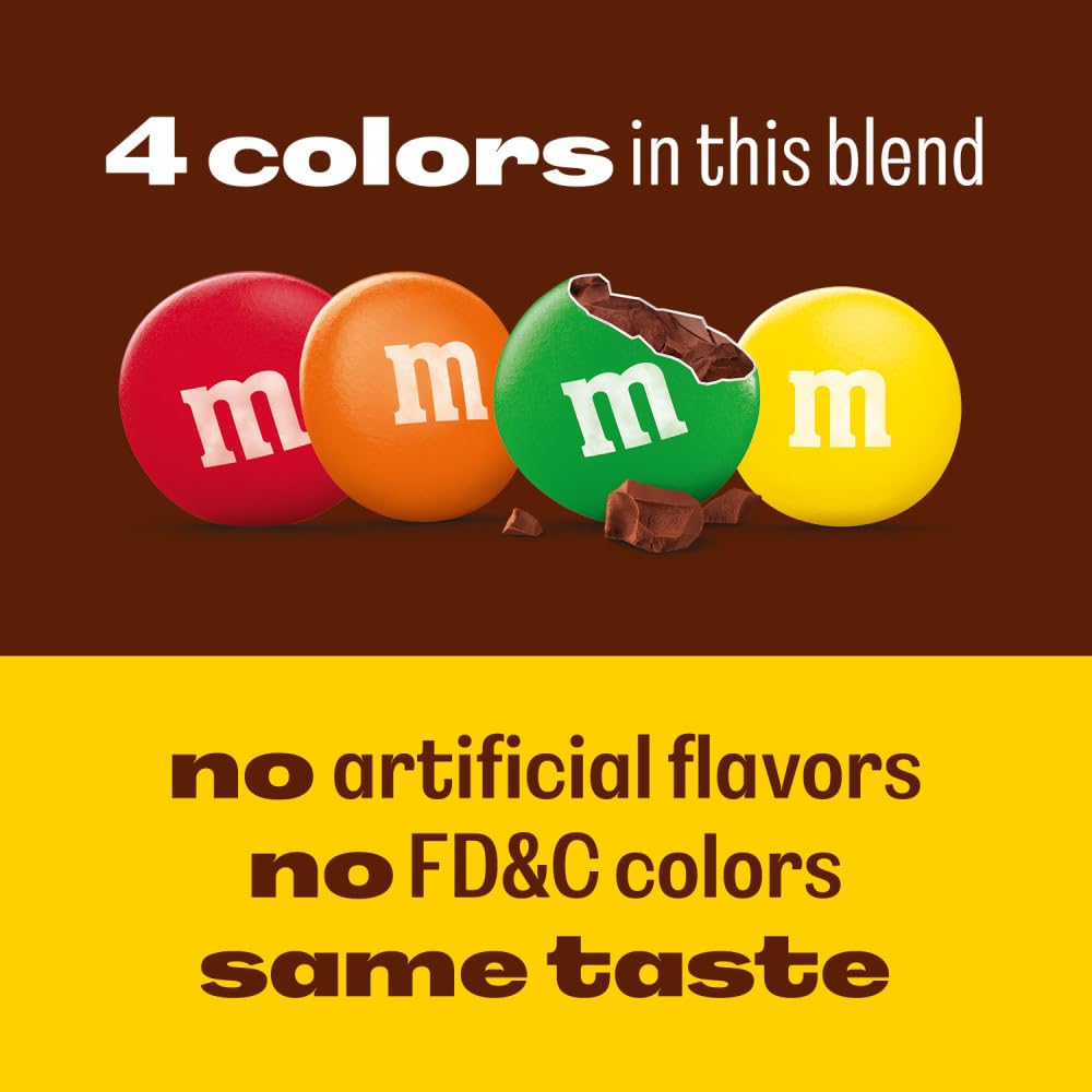 M&M'S Chocolate Candy No Artificial Flavor, No FD&C Color, Family Size 18Oz (Pack of 2) image 3