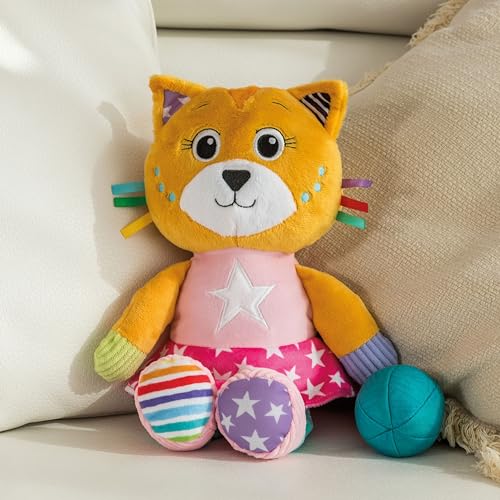 Peluche Chat Katy Clementoni lavable pour résoudre le besoin de doudou propre de bébé