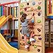 TOPNEW 18PCS Rock Climbing Holds for Kids, Rock Wall Climbing Holds with Hardware - Climbing Rocks for Indoor Outdoor Playground Climbing Wall