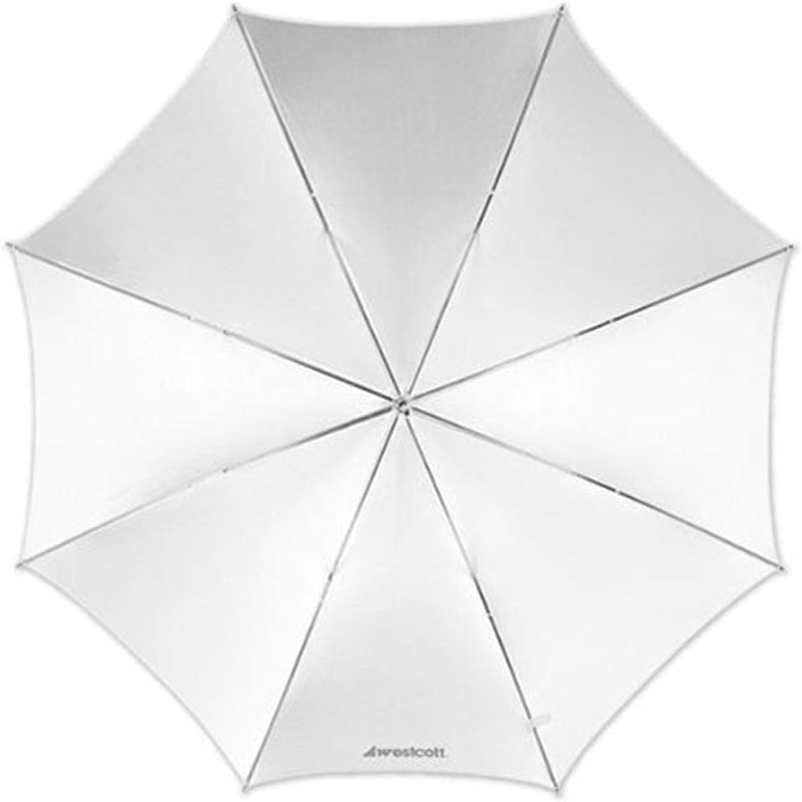 Westcott 2001 43-Inch Optical White Satin Collapsible Umbrella