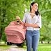 WeeSprout Car Seat Covers for Babies - Carseat Canopy Easily Slips On & Off, Fits All Baby Car Seats, Easy to View Child, 9-in-1 Additional Uses, Ultra-Soft & Breathable Fabric