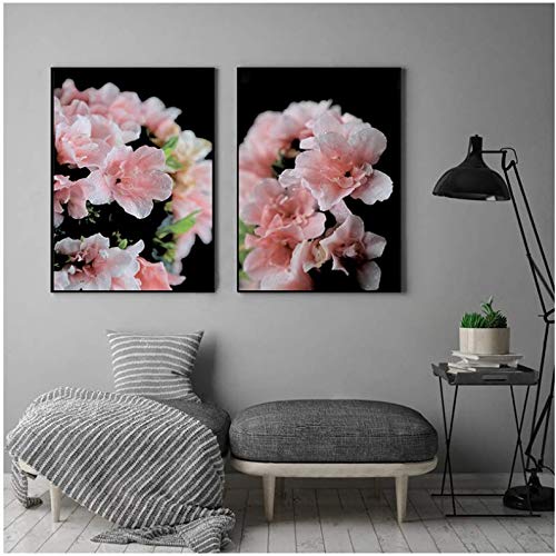 Rhododendron blush affiches murales, décoration zen en toile pour le salon