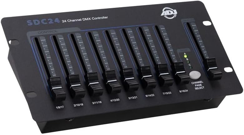 American DJ ADJ SDC24 24-Channel DMX Controller Operates Via 9VDC Power Supply