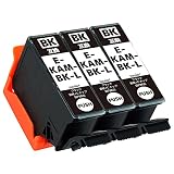 【nasia+】 エプソン用 KAM 【ブラック/3本セット】 互換 インク カートリッジ 純正と併用OK [安心国内保証/QR(Web)説明書] KAM-6CL-L KAM-BK-L かめ 【nasia+(ナシアプラス)製品/Hyper互換】