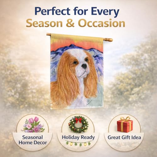 Cavalier Spaniel Flag Canvas multicolore grand format résistant aux UV - 7