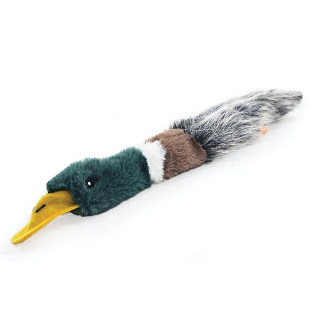 HugglePets Legacy Unstuffed Pheasant (Paul) Dog Toy | 49cm | Unstuffed with Rope Toy Inside | Silent Puppy Comfort Toy | Interactive Life-Like Bird | Engaging Fun Play for Dogs