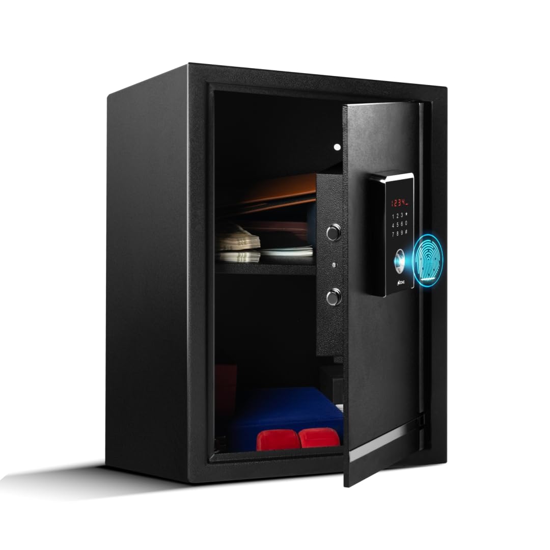 Fingerprint Safe Locker - Secure Home & Office Storage -9