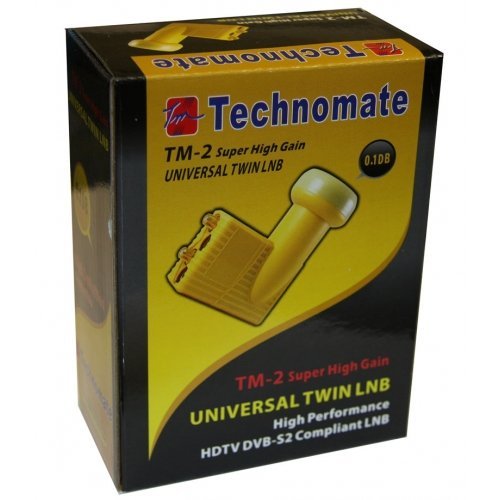 Technomate TM-2 0,1 db con Doble Super Alta Ganancia LNB (Importado)