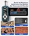 AEGTEST AWT-590 Rechargeable Pinless Moisture Meter for Wood, Drywall & Masonry, Wood Moisture Meter with Adjustable Alarm, Data Records, Non-Invasive Hemispherical Water Leak Detector for Home