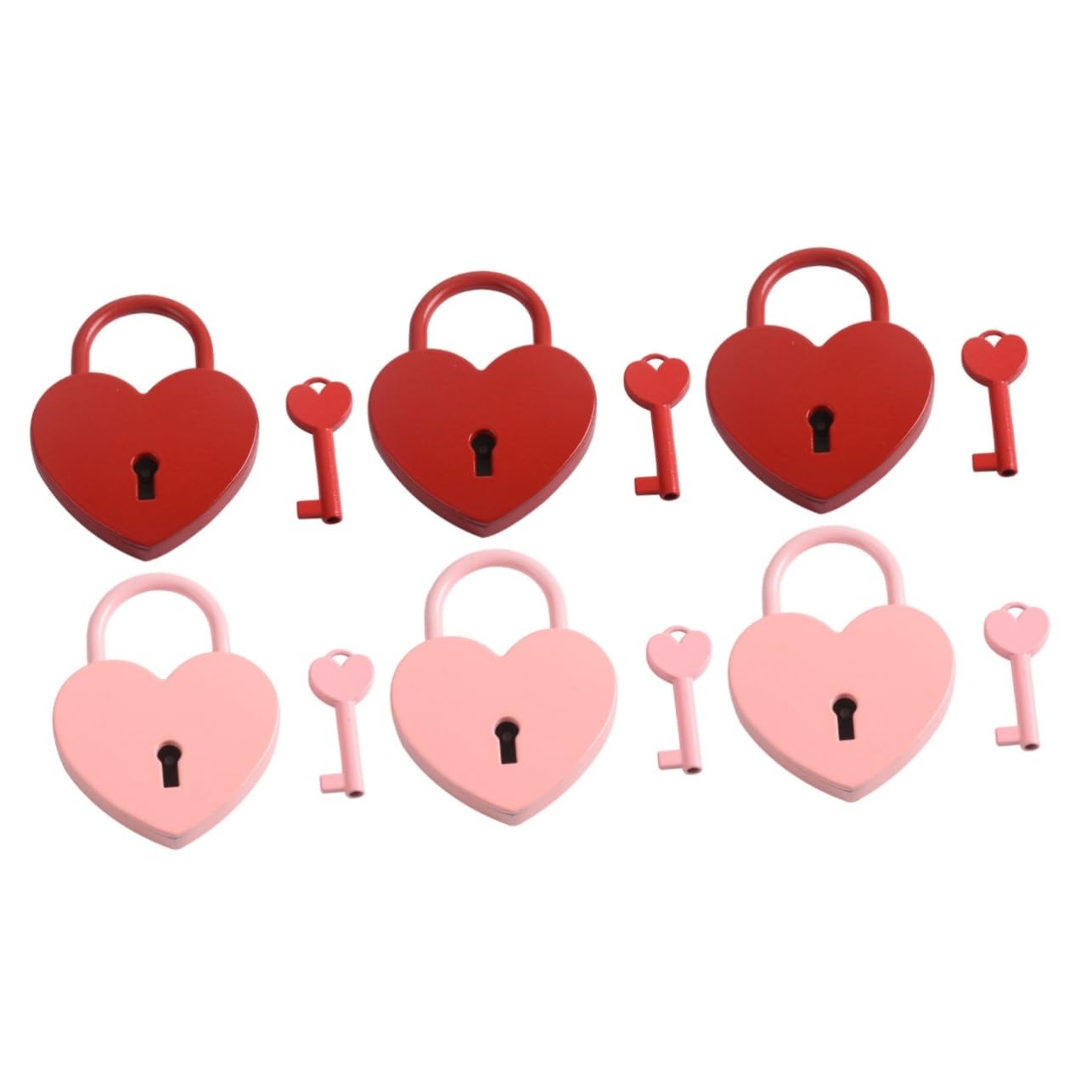 SHINEOFI 6 Set Cuore per Valigia e Sicurezza Bagagli e Viaggio Compatto e Resistente