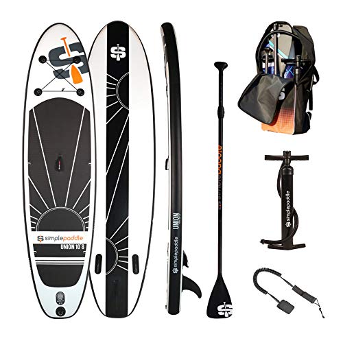 Paddle Hinchable – Pack Completo Con Remo + Correa + Bomba De Doble Acción + Bolsa De Transporte, Union 10'8