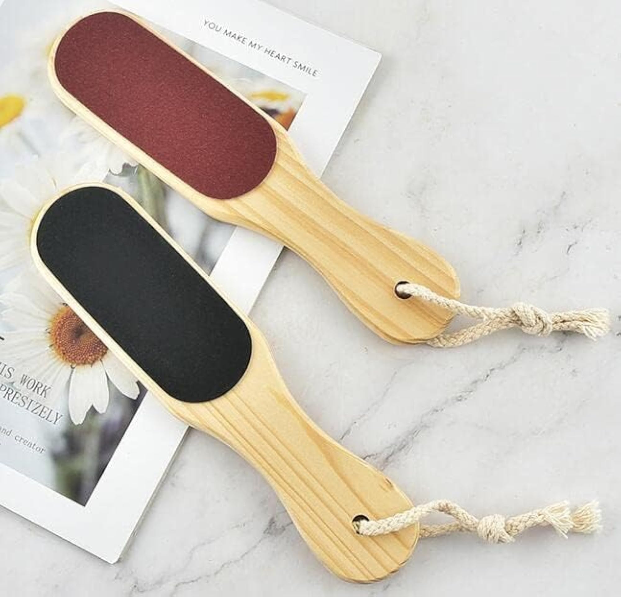 Professional Wooden Pedicure Foot Scrubber for Dead Skin Removal