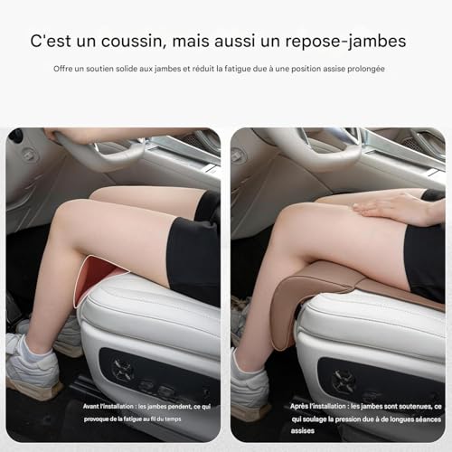 Support jambe extenseur de siege auto contre la fatigue conducteur