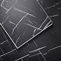 LUCiDA SURFACES Luxury Vinyl Flooring Tiles-Interlocking Flooring for DIY Installation-8 Stone-Look Planks-Nero Marquina-TerraCore-16 Sq. Feet
