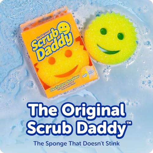 Scrub Daddy Color Sponges - Scratch-Free Multipurpose Dish Sponges for Kitchen, Bathroom & Household Cleaning - Made with BPA-Free Polymer Foam (3 Count) - Image 3