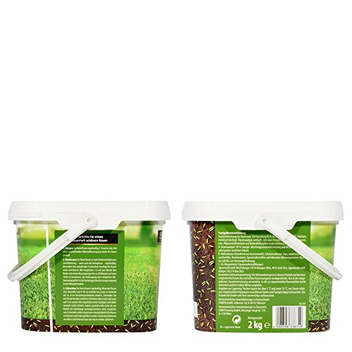 Compo SAAT Nachsaat-Rasen, Spezielle Nachsaat-Mischung mit wirkaktivem Keimbeschleuniger, 2 kg, 100 m² - 4