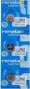 Amazon.com: #362 Renata Watch Batteries 3Pcs : Health & Household