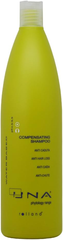UNA Compensating Shampoo - Stop Loss for Thinning Hair with Saw Palmetto, Nettle & Horsetail Extracts, Bestows Volume & Shine, pH Balanced, Sulfate & Paraben-Free - 1000ml