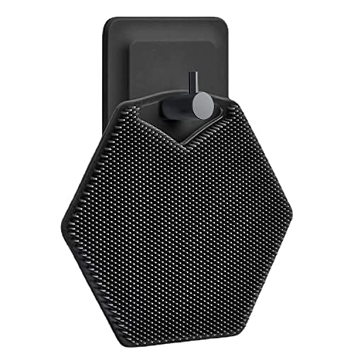 Silicone Exfoliating Body Scrubber, Shower And Bath Accessories With Storage Hooks, Easy To Clean, Foamy And Reusable, Flat Clean Brush For Bathing, Hair Washing, Dishwashing Etc. #TOP1