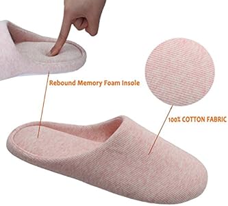 Eco Bath London Natural Towel Slippers - Luxury 100% Organic Cotton, Ultra Soft, Machine Washable Indoor Slippers for Bath & Home, Size S(4-5