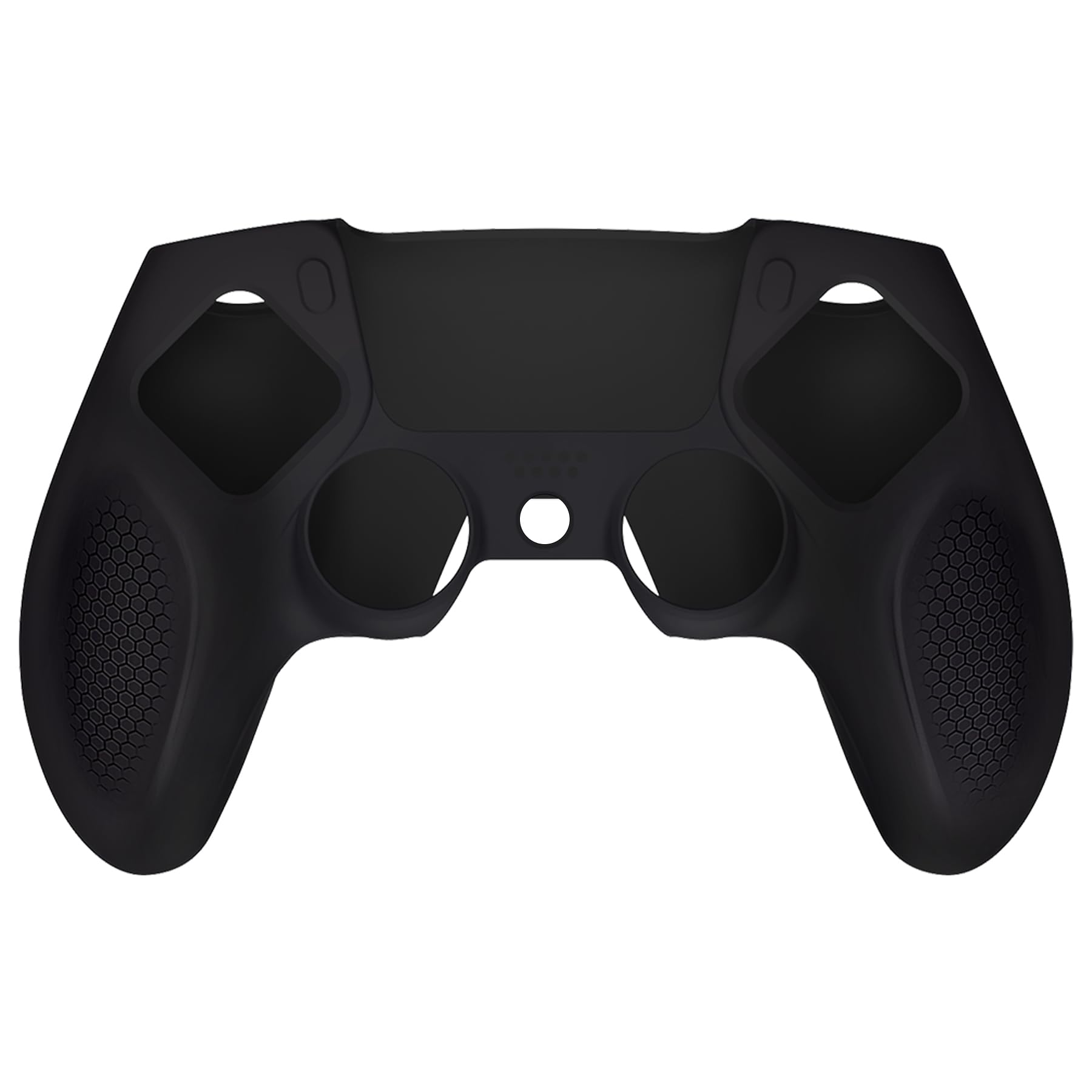 playvital Cover Controller per ps5, Joystick Custodia Protettiva Skin Silicone Grip Ergonomico Antiscivolo & 2 Copri Analogici, Adatto per Base di Ricarica, Ninja Edizione, Nero
