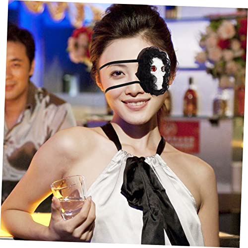 LALAFINA 1 Par De Adereços De Baile De Formatura Ciclopes Dia Das Bruxas Tapa-Olho De Pirata Tapa-Ol
