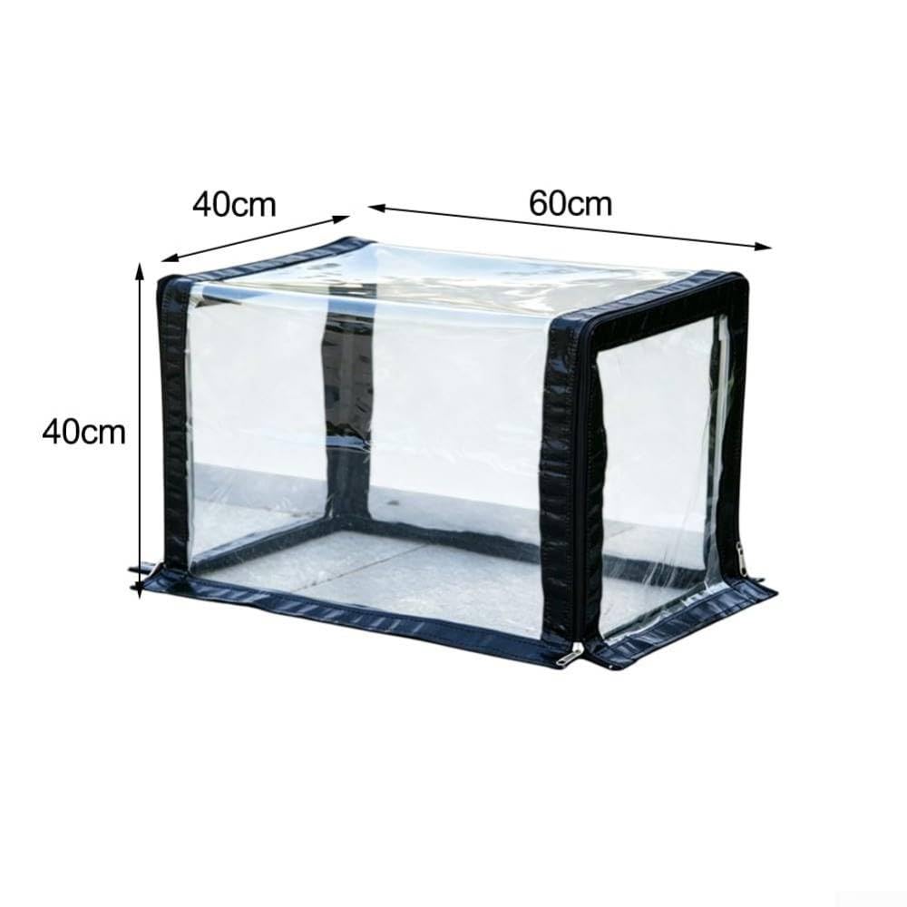 Anzuchthaube für Terrasse, Faltbarer Pflanzenschutz 60x40cm PVC
