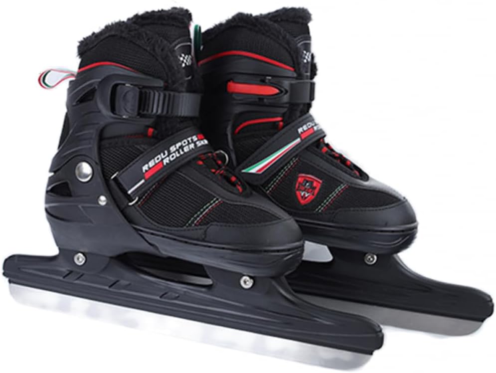 SPobeap アイスホッケー靴 アイススケート靴 フィギュアスケート ホッケースケート靴 スケート シューズ サイズ調整可能 耐久